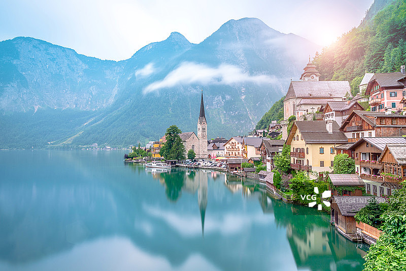 奥地利萨尔兹卡默古特风景区图片素材