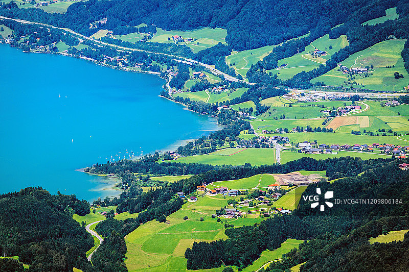 沃尔夫冈湖图片素材