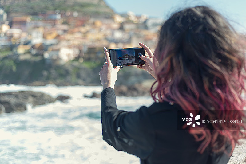 女人拍照图片素材
