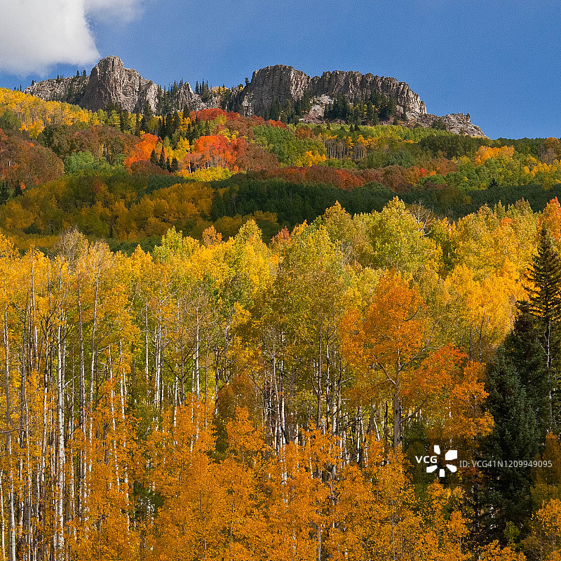 科布勒山口的秋天图片素材