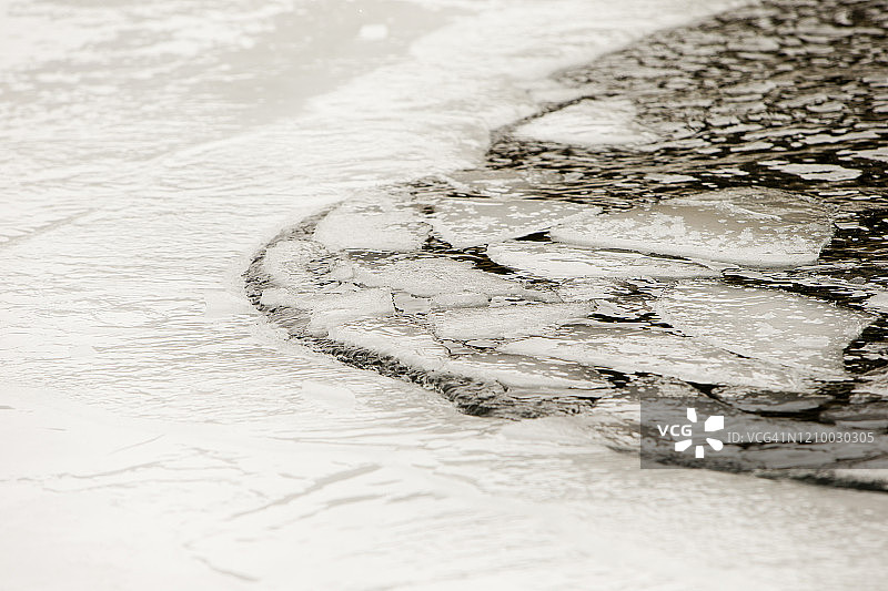 湖面上的浮冰图片素材