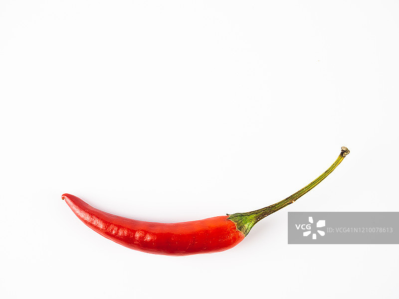 辣味辣椒，白色背景图片素材