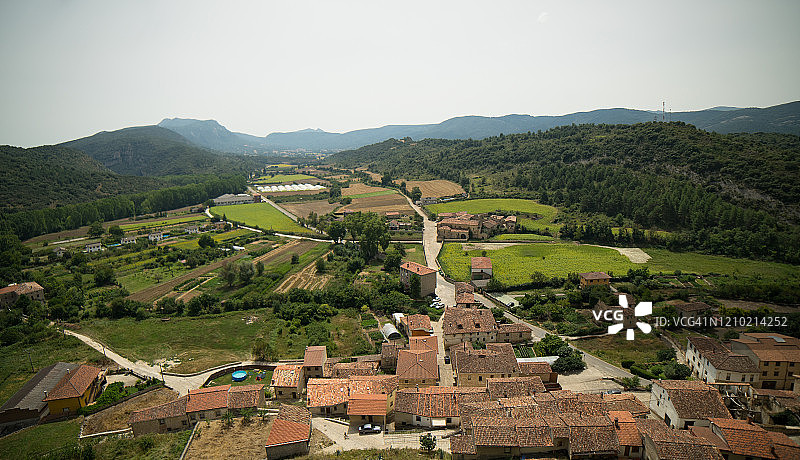 西班牙中世纪城镇全景图片素材