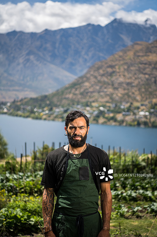 花园里的厨师图片素材