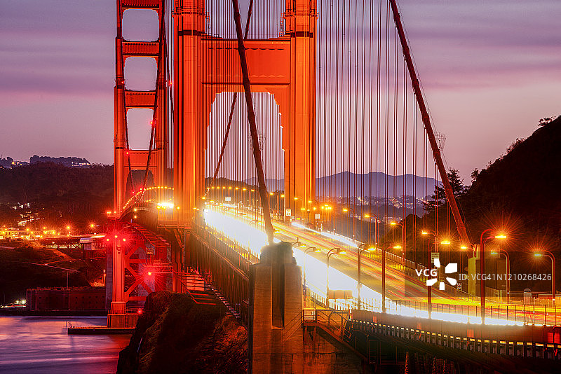 旧金山金门大桥细节图片素材