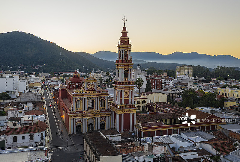 圣弗朗西斯科教堂鸟瞰图图片素材