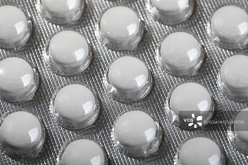 药丸泡罩包装（特写）图片素材