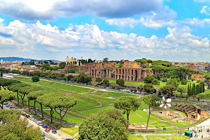 罗马马克西穆斯竞技场遗址图片素材