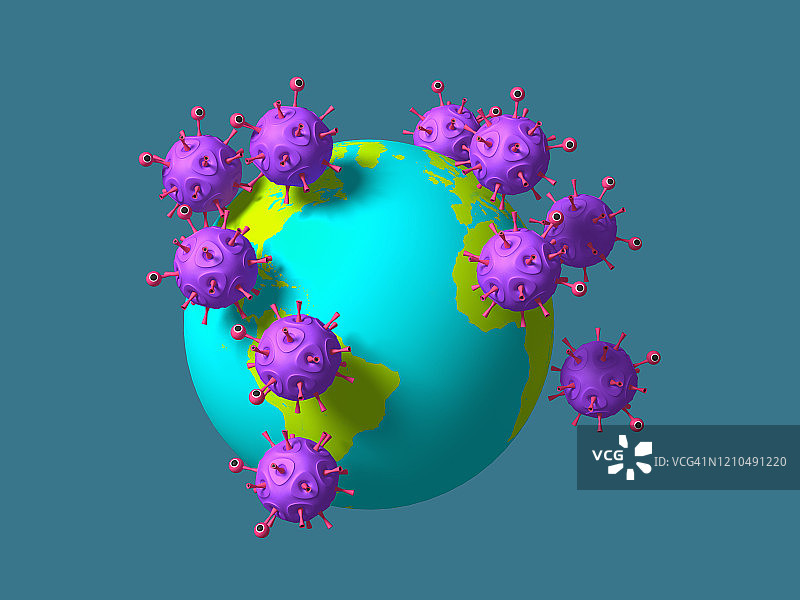 全球病毒大流行图片素材