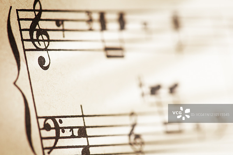 复古乐谱图片素材