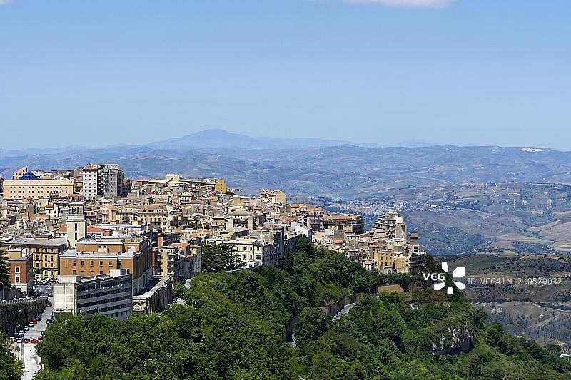 意大利西西里岛恩纳城市景观图片素材