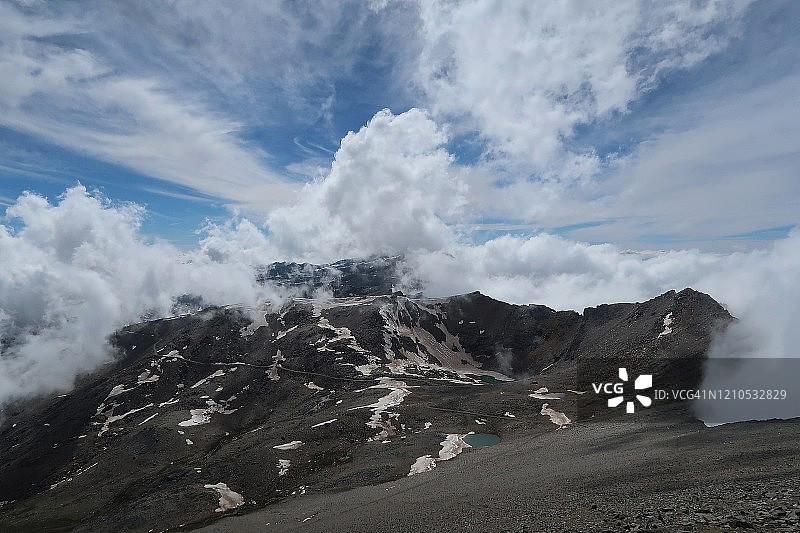 西班牙内华达山脉的穆拉森峰图片素材