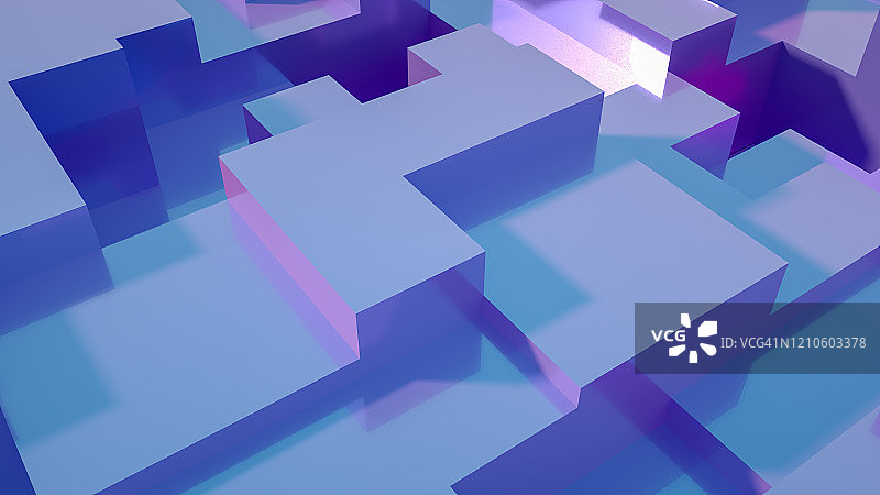 3D抽象幻彩几何形状背景图片素材
