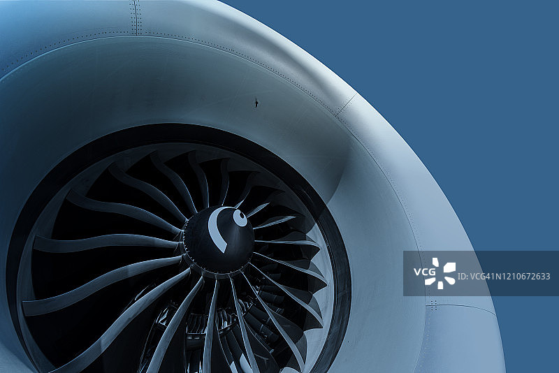 巨型涡轮喷气发动机图片素材