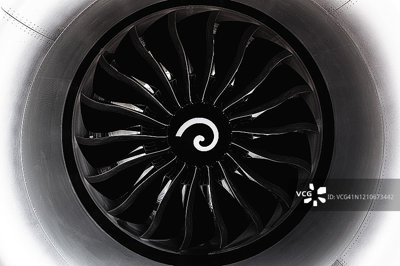 巨型涡轮喷气发动机图片素材