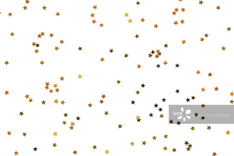 白色背景上的一堆金星图片素材