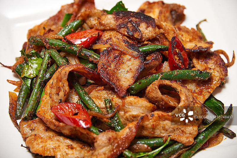 泰式脆皮猪肉图片素材