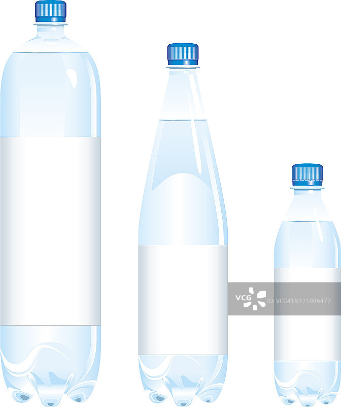 各种尺寸的瓶装水图片素材