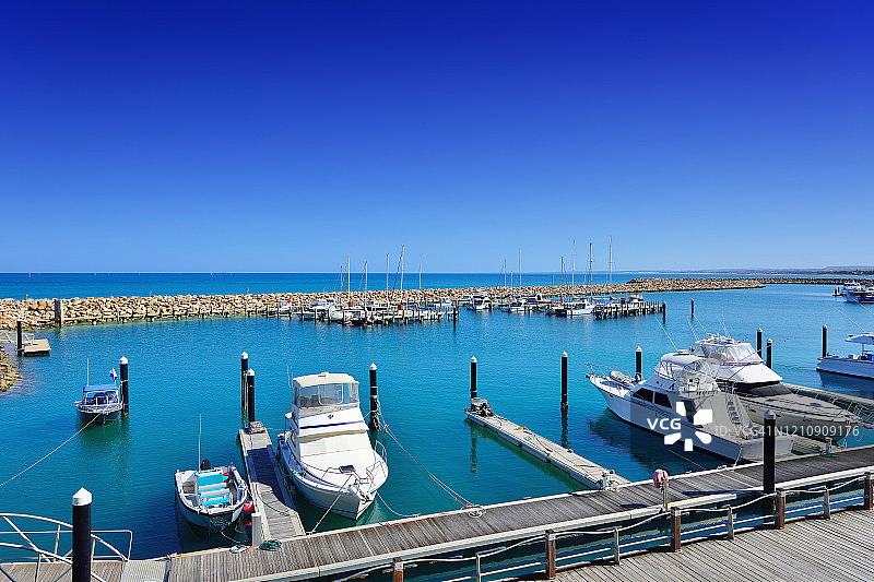 杰拉尔顿西澳大利亚游艇港图片素材