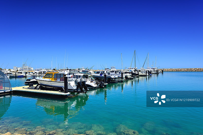 杰拉尔顿西澳大利亚游艇港图片素材