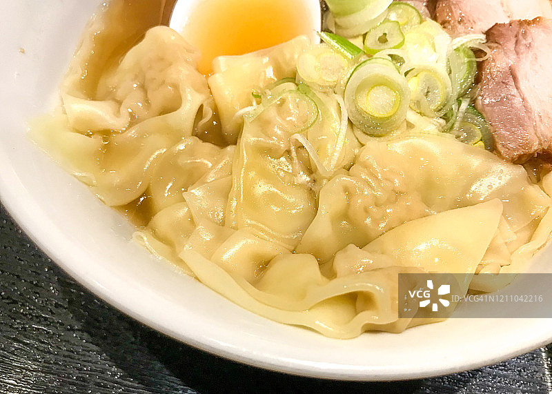 喜多方拉面中的馄饨图片素材