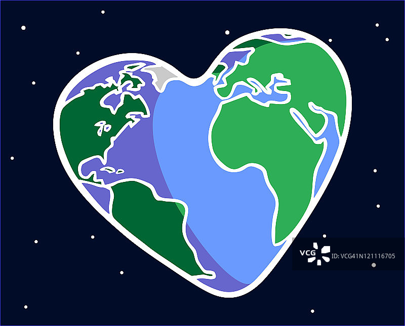 心形地球图片素材