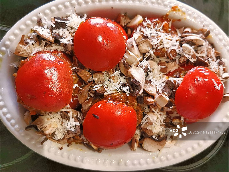 米饭酿番茄图片素材