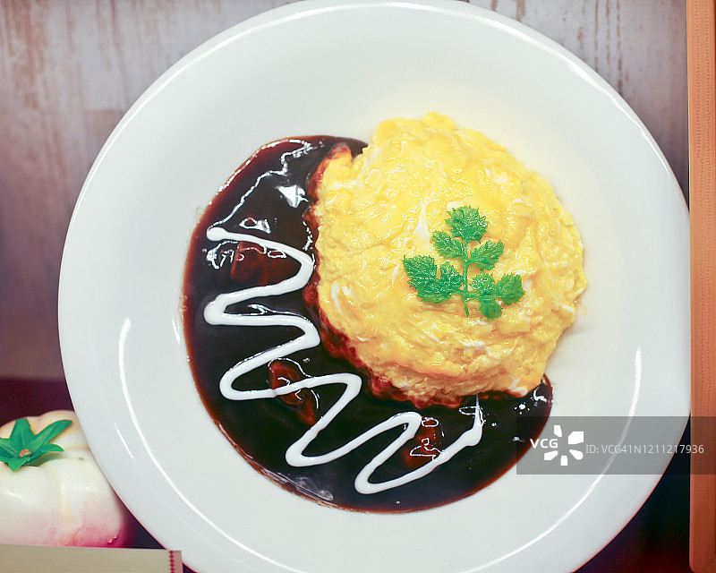 黛米酱鸡蛋卷（食物模型）图片素材