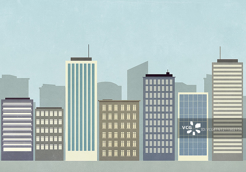 摩天大楼景色图片素材