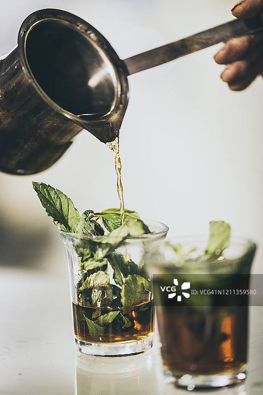 阿拉伯薄荷茶图片素材