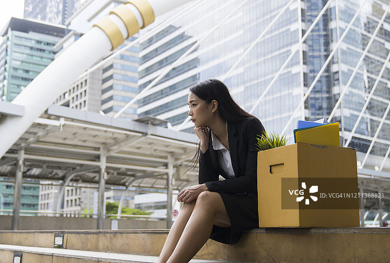 失业的沮丧女人图片素材