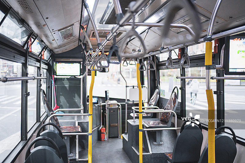 TMB公共汽车内部空景图片素材