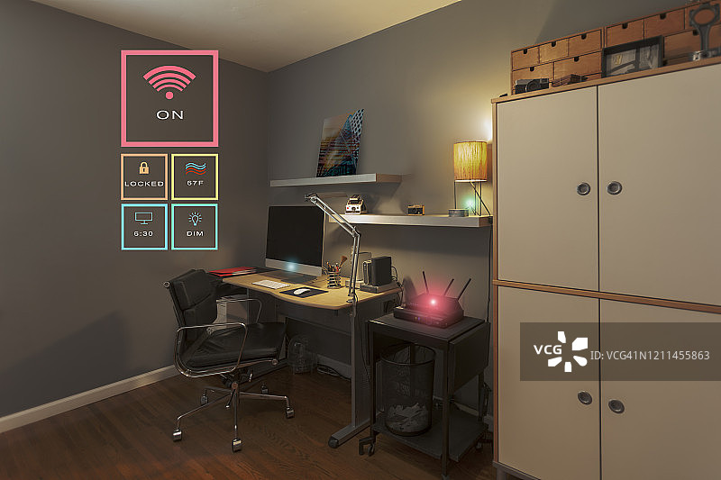 智能家居图标家庭办公室内图片素材