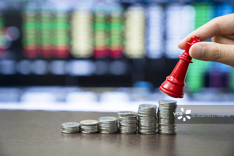 街头股市上涨显示屏图片素材