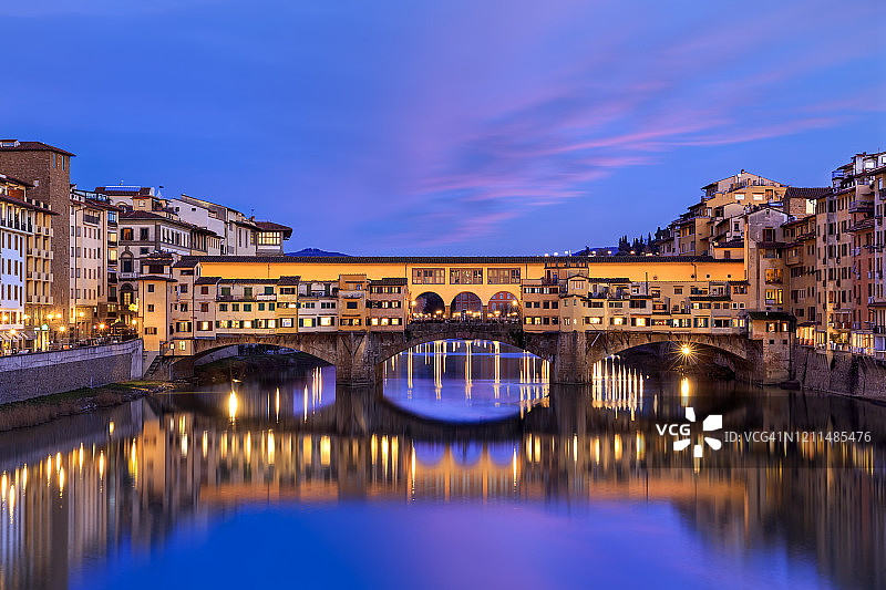 佛罗伦萨的古桥图片素材