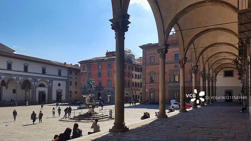意大利佛罗伦萨圣母领报广场图片素材