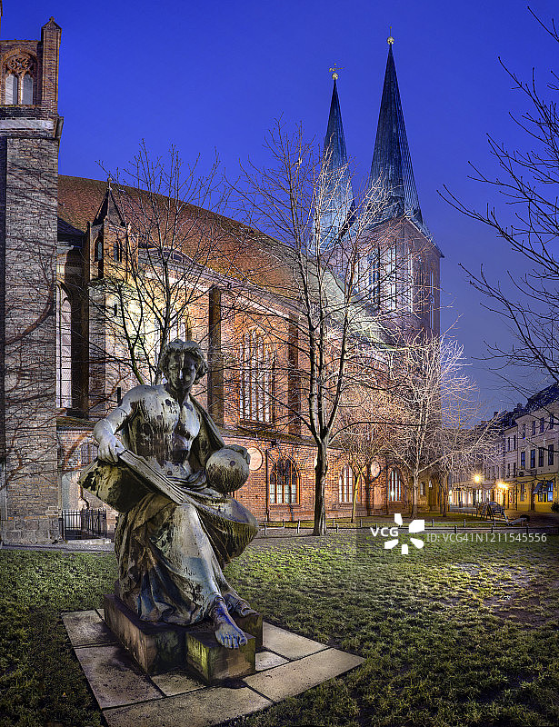 柏林尼古拉区，圣尼古拉斯教堂图片素材