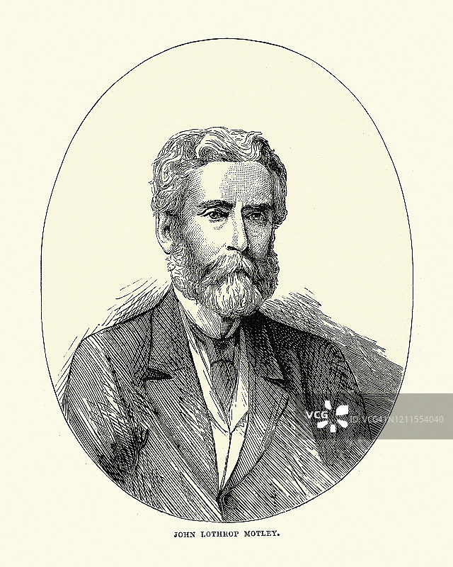 约翰·洛斯罗普·莫特利：美国作家和外交家图片素材