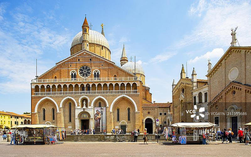 意大利威尼托帕多瓦圣安东尼大教堂广场图片素材