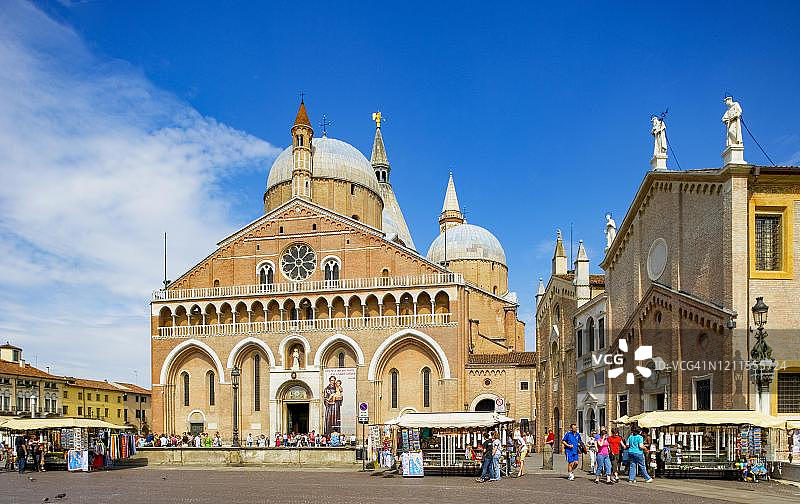 意大利威尼托帕多瓦圣安东尼大教堂广场图片素材