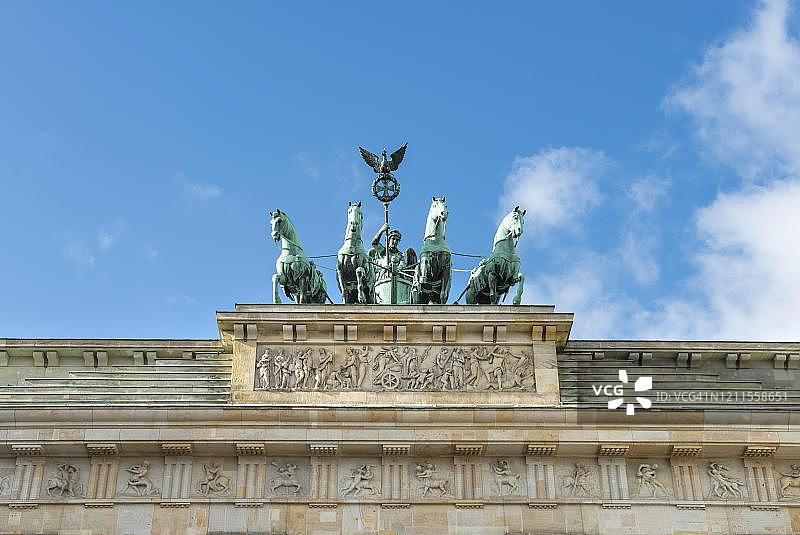 柏林勃兰登堡门四马战车图片素材