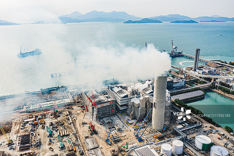 中国香港的燃煤发电站图片素材