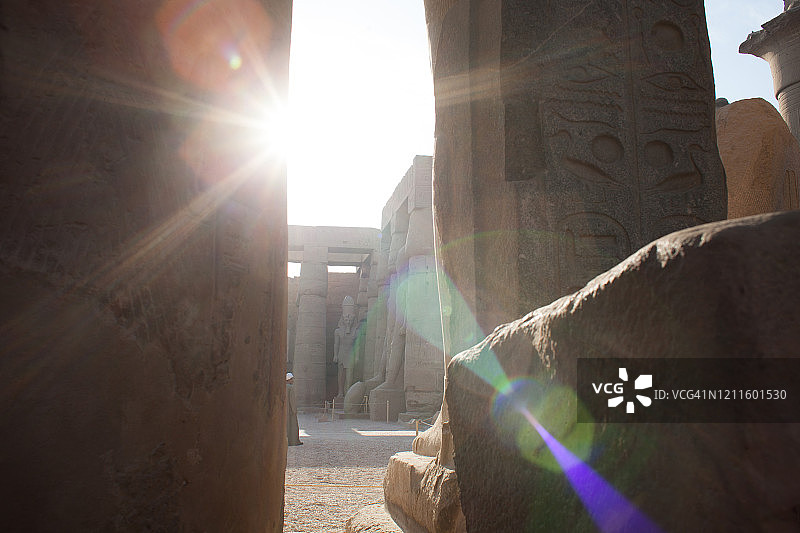 埃及上卢克索神庙内部图片素材