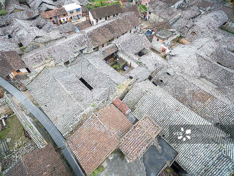 抚州市广昌县驿前村的航拍景色图片素材