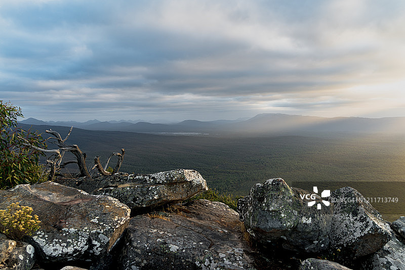 澳大利亚格兰屏国家公园维多利亚谷日落图片素材