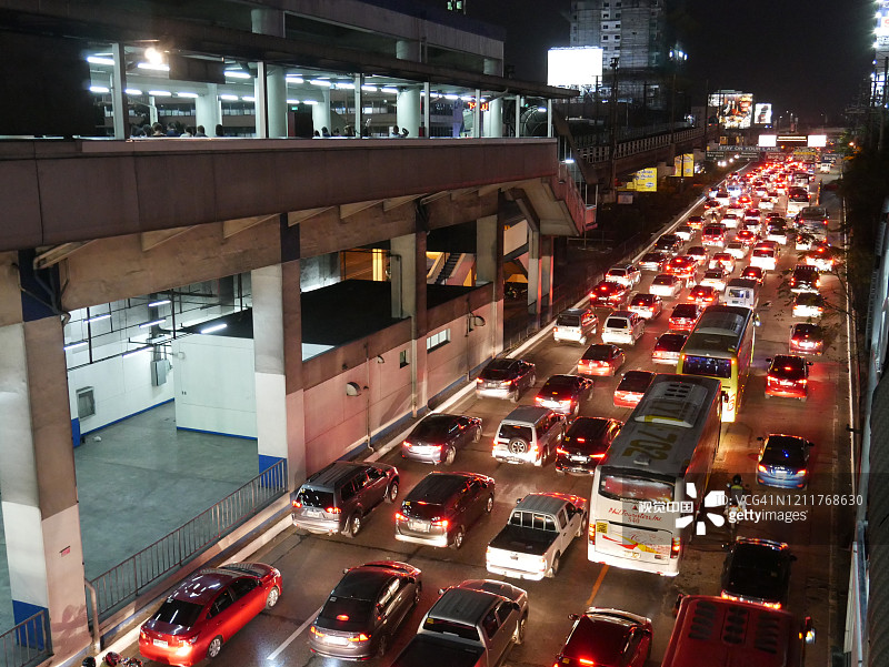 马尼拉城市交通拥堵图片素材