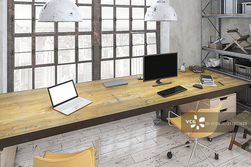 现代办公室室内设计图片素材