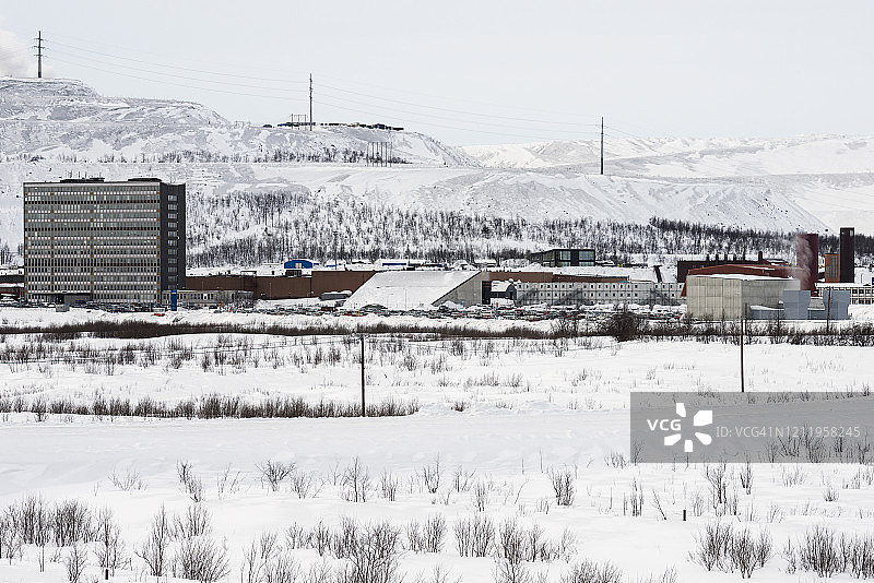 瑞典基律纳的矿石矿图片素材