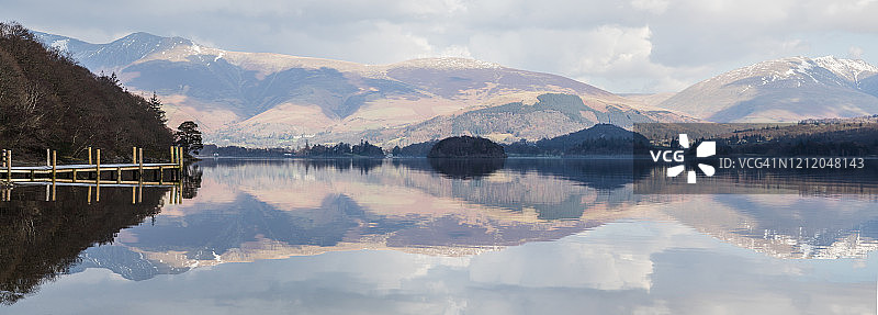 德温特湖上的细微波纹图片素材