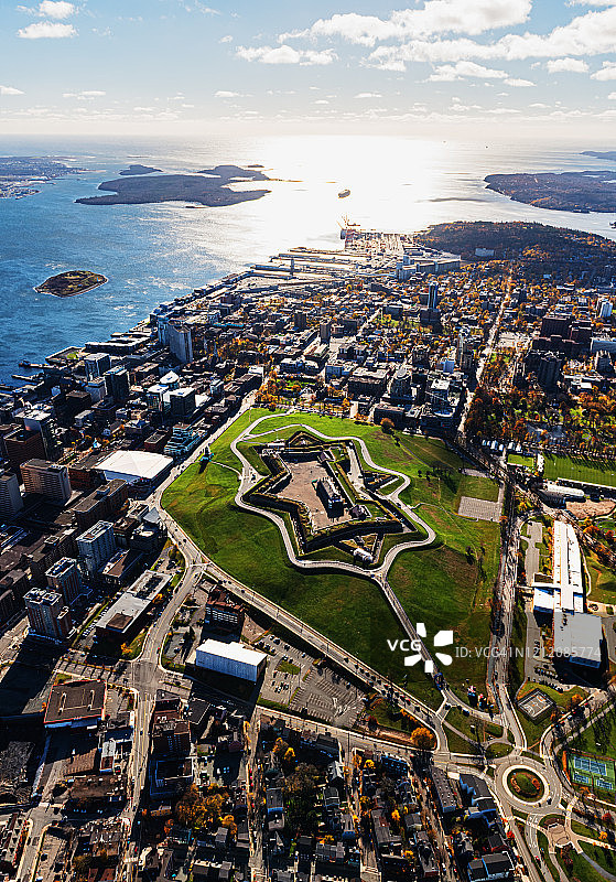 哈利法克斯鸟瞰图图片素材